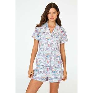 Roller Rabbit Paris Monkey Polo Pajamas, Size M